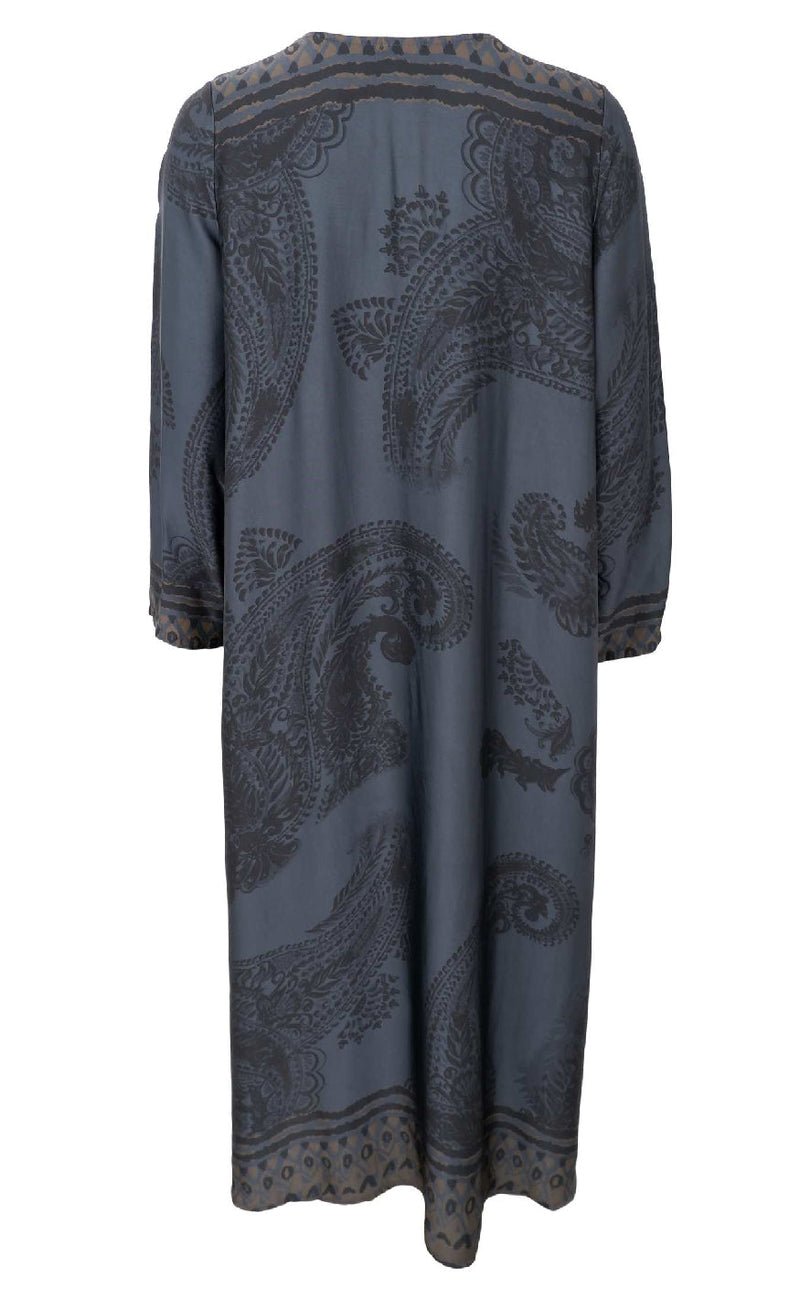 Black Colour Jasmine long dress Midnight grey
