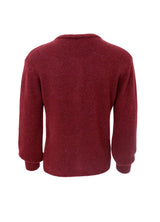 Black Colour Bella knit cardigan plum
