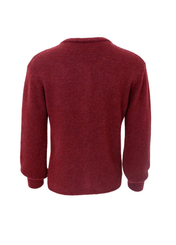 Black Colour Bella knit cardigan plum