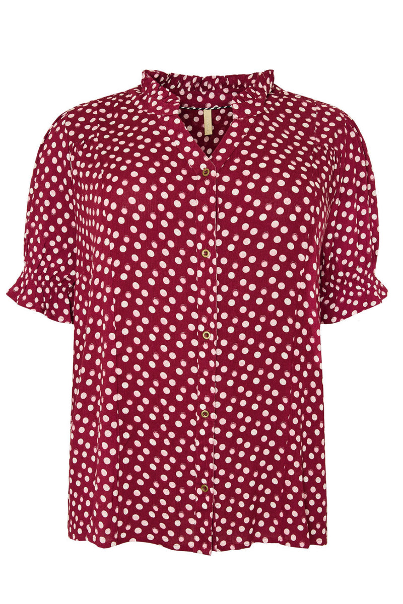Ofelia Lou Shirt PLum Combi