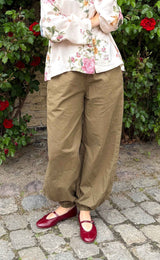 Black Colour Ava balloon pant army