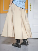 Black Colour Davina Split Skirt Sand