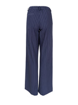 Black Colour Naopli box pant denim blue stripe