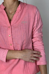 Gaspar Palermo blouse coral