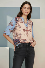 Ofelia Ebony Blouse Blue