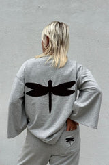 Gaspar Charlotta sweat grey melange