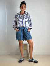 Gaspar Honolulu denim shorts light blue