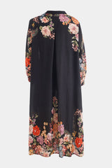 Gozzip Valdis dress black with rose fall board