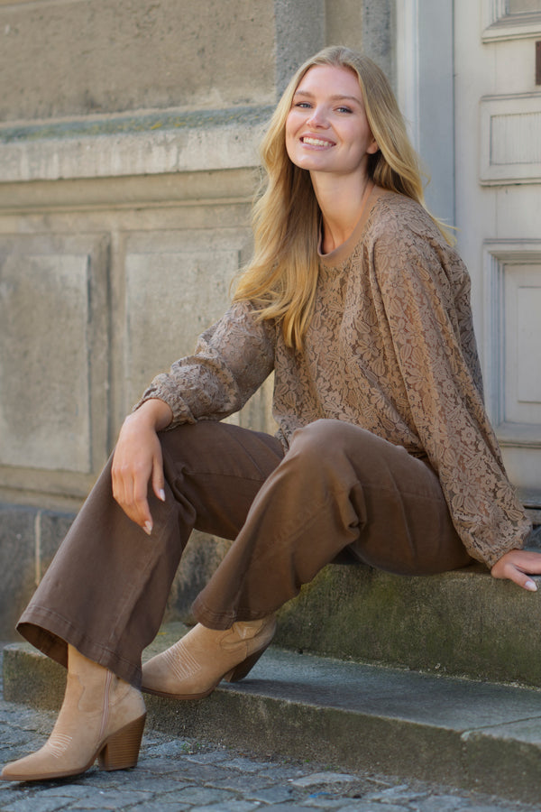 Prepair Claire blouse coffee latte