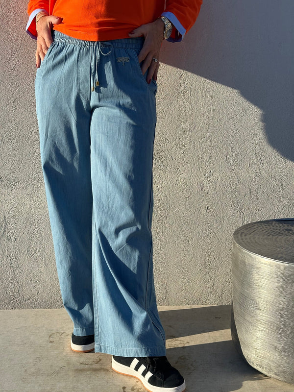 Gaspar Honolulu pant denim light blue