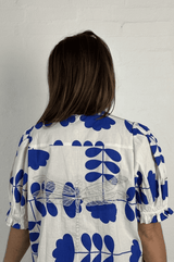 Gaspar Tunø print dress blue