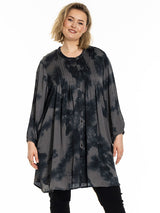 Gozzip Johanne shirt tunic grey/black