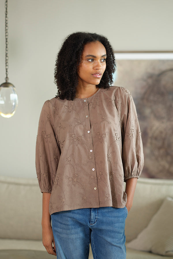 Prepair Alma blouse mushroom