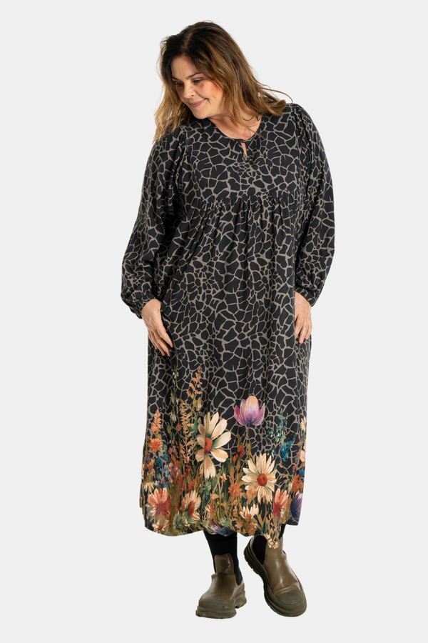 Gozzip Ilse dress multi colour animal print