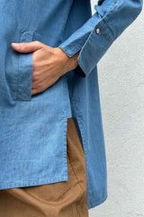 Gaspar Siena denim shirt light blue