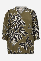 Wasabi Linnea blouse olive