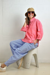 Gaspar Oslo poplin shirt pink