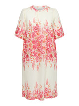 Only Carmakoma Veva dress tomato puree flower