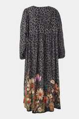 Gozzip Ilse dress multi colour animal print