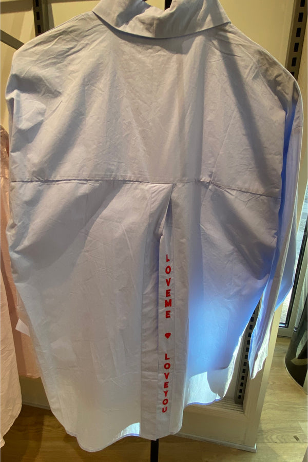 QNUZ Sidse LOVE shirt light blue