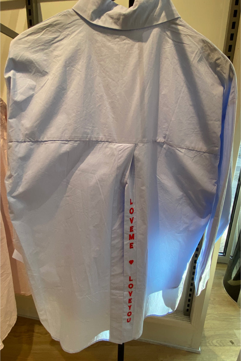 QNUZ Sidse LOVE shirt light blue