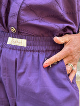 Gaspar Honolulu poplin pant purple