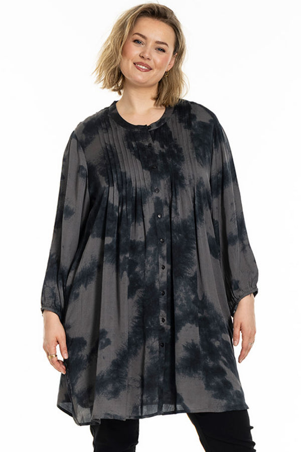 Gozzip Johanne shirt tunic grey/black