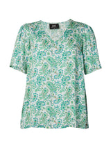 Zoey Ali blouse pebbermint green mix