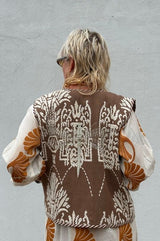 Gaspar Marli waistcoat brown
