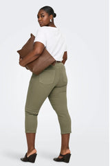 Only Carmakoma Willy Reg Capri Pant Mermaid