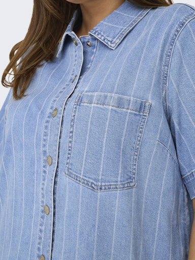 Only Carmakoma Asta stripe denim dress