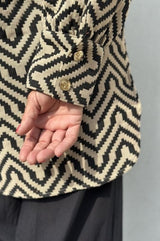 Gaspar  Stockholm jaquard shirt/jacket dark sand