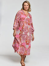 Gozzip Alice dress red mix print