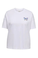 Only Carmakoma Vivvi life lovely t-shirt white