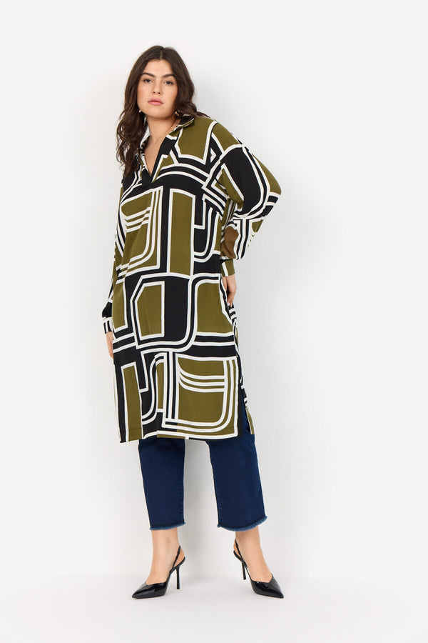 Wasabi Dress Natalie Army/Black
