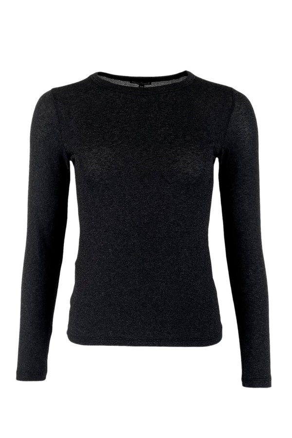Black Colour Faye Lurex Blouse Black