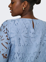 Only Carmakoma Gelina o-neck dress faded denim blue
