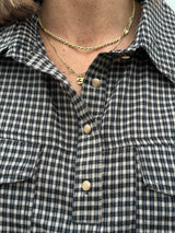 Gaspar Aarhus Check Shirt Black