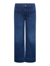 Only Carmakoma Madison pocket wide jeans dark blue