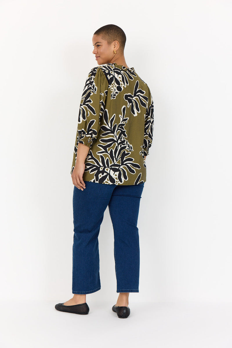 Wasabi Linnea blouse olive