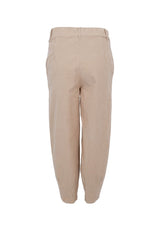 Black Colour MEMPHIS barrel pant - Pearl