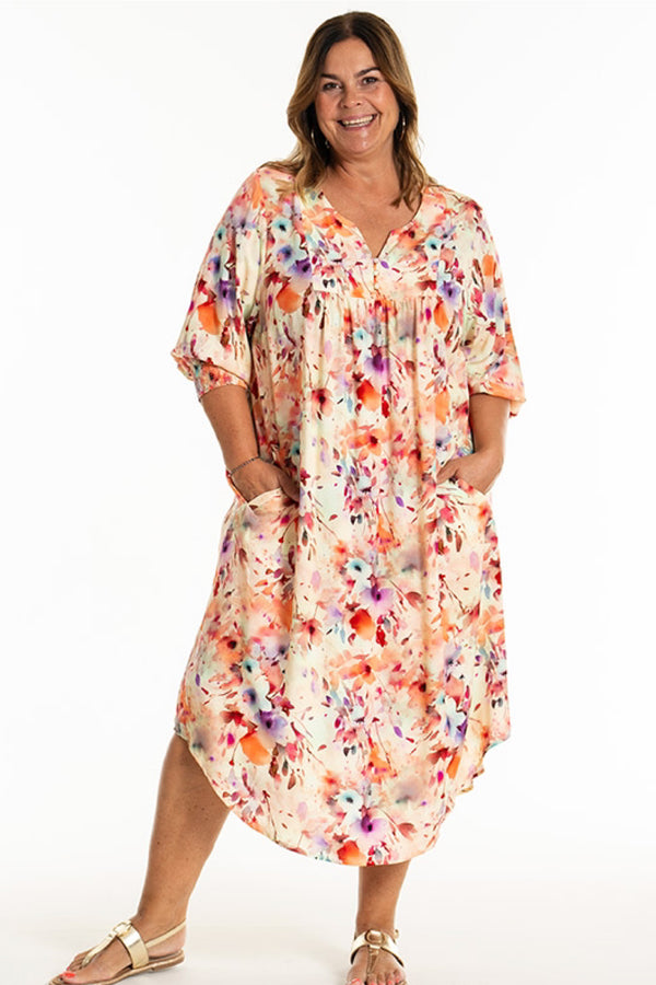 GOZZIP Alice dress multi colour