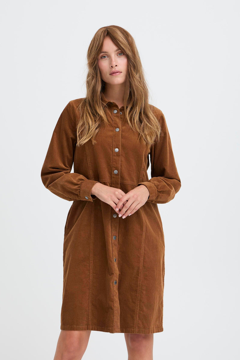 Pulz Sally dress camel