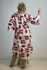 Mumbai print dress offwhite