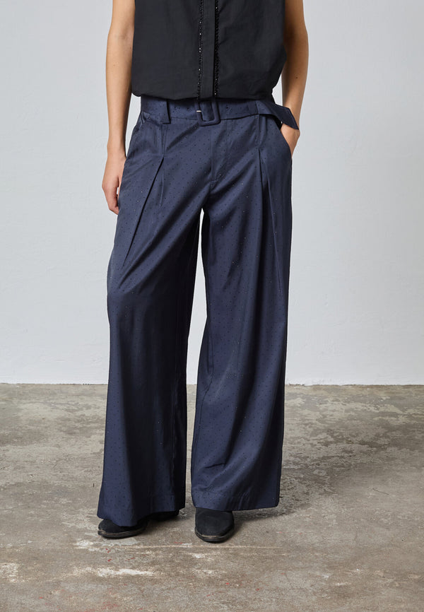 Love & Divine pants with stones navy