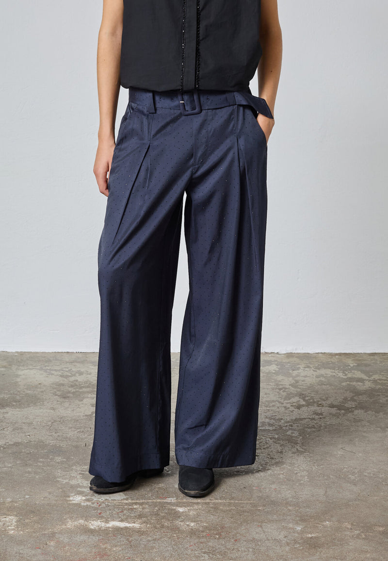 Love & Divine pants with stones navy