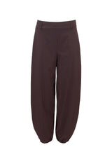 Black Colour Beate barrel pant mocca