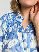 Gozzip joy dress blue/offwhite