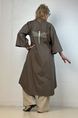 Gaspar Mumbai poplin dress brown