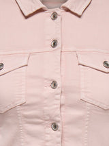 Only Carmakoma Wespa denim jacket light rose
